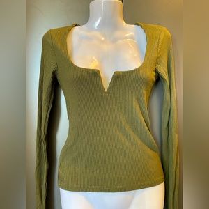 2 for $30 TOP SHOP Olive Green Top